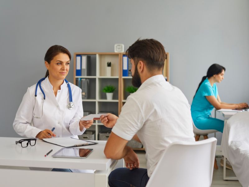 novos pacientes por indicação